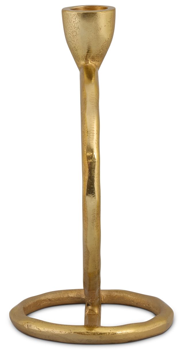 Ringo Gold Large Candle Holder