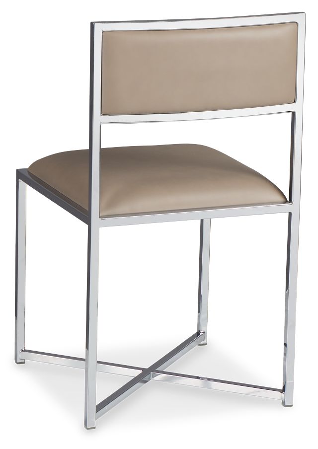 Amalfi Taupe Stnl Steel Side Chair