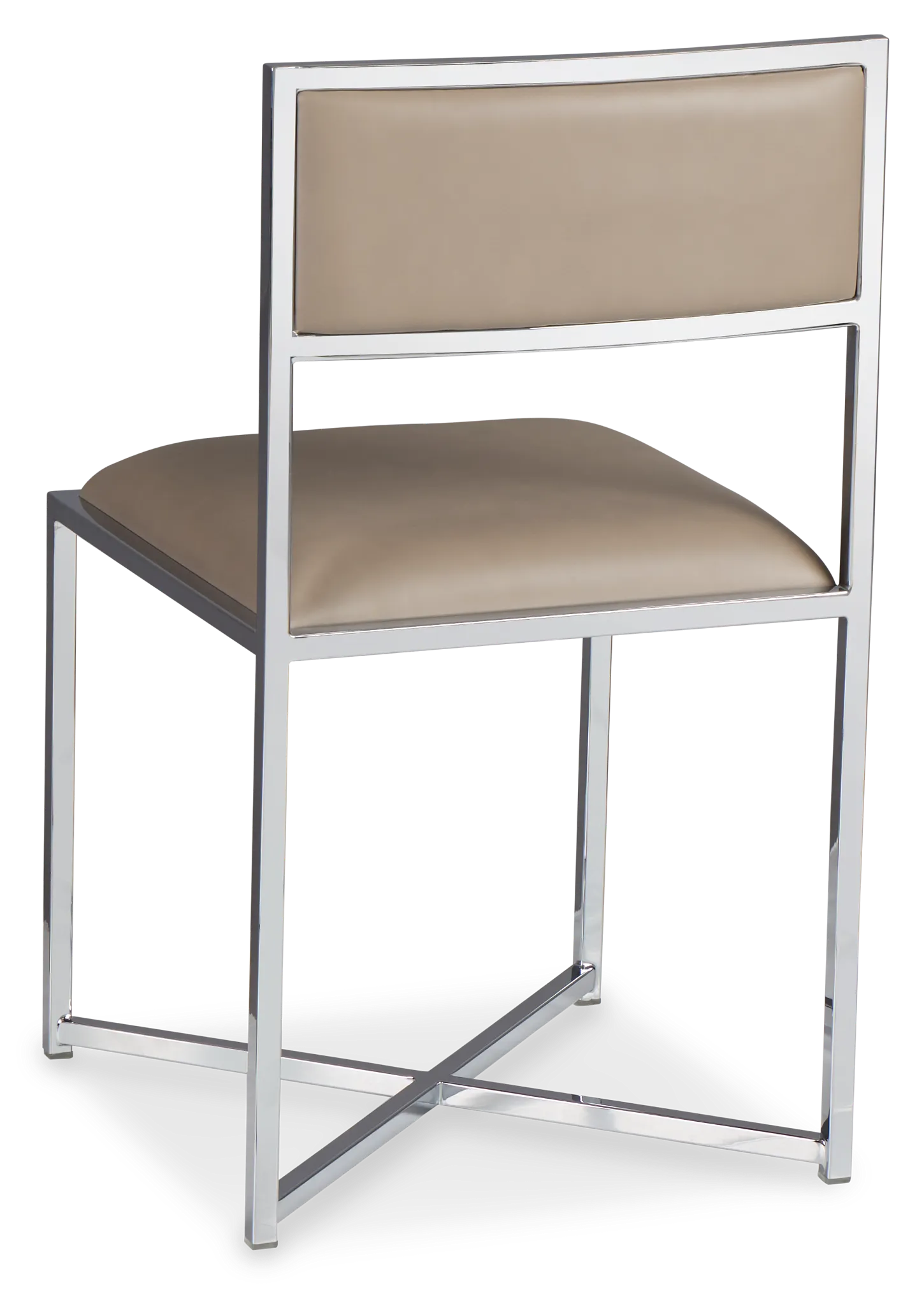 Amalfi Taupe Stnl Steel Upholstered Side Chair