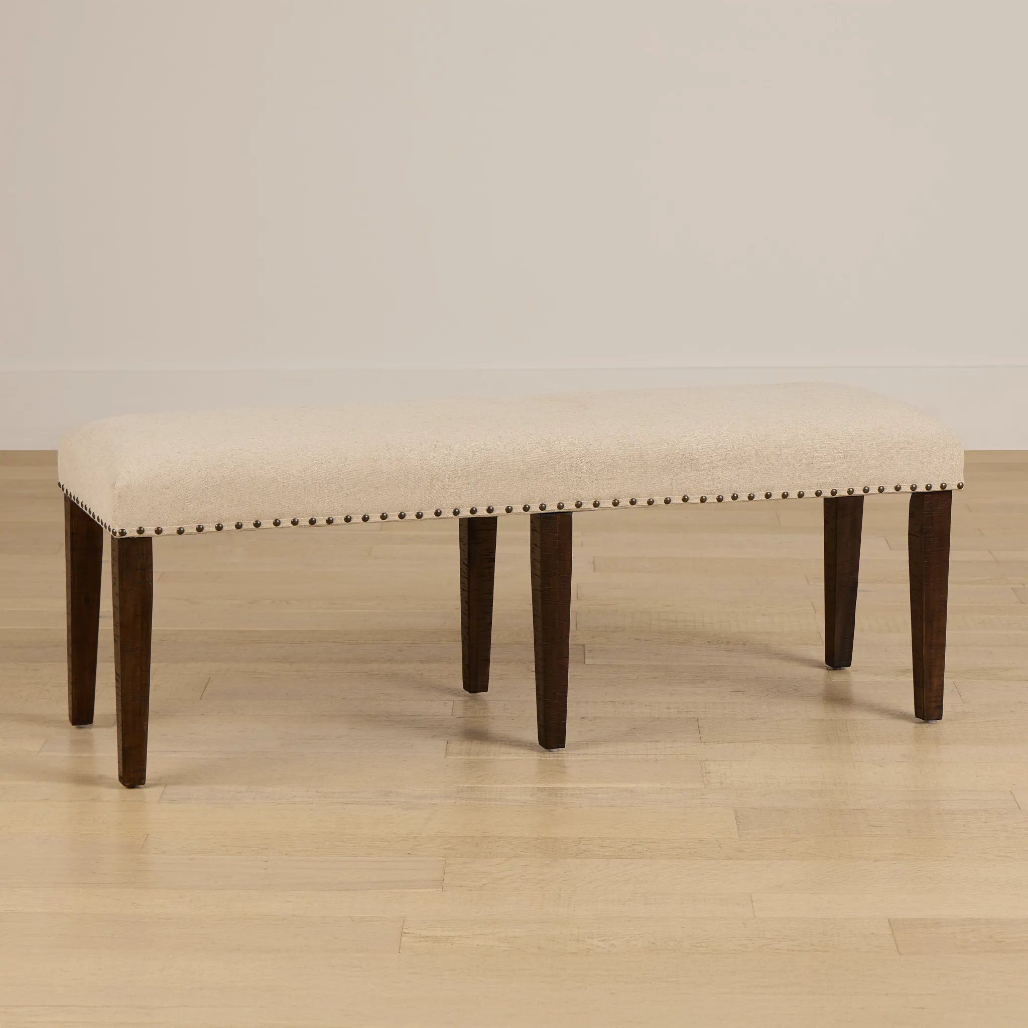 Joplin Dark Tone Upholstered Dining Bench