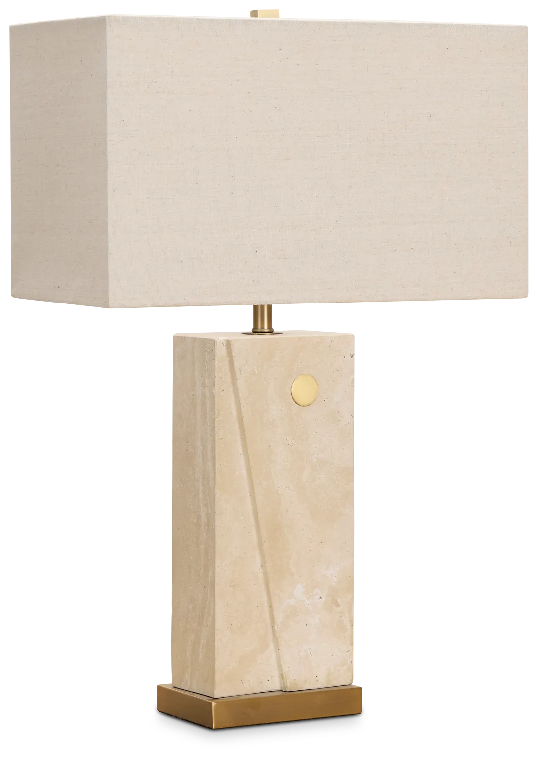 Keyla White Stone Table Lamp