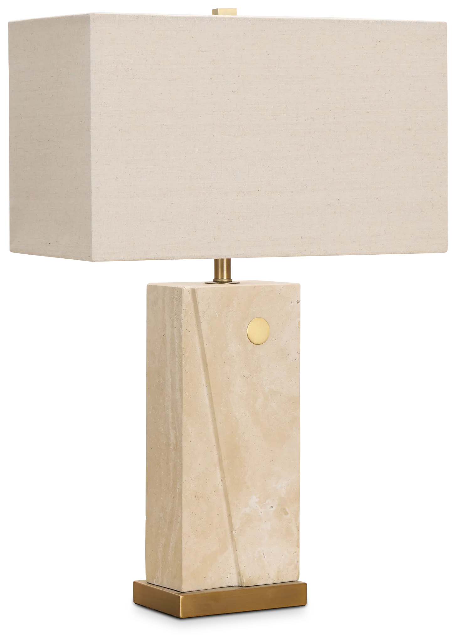 Keyla White Stone Table Lamp