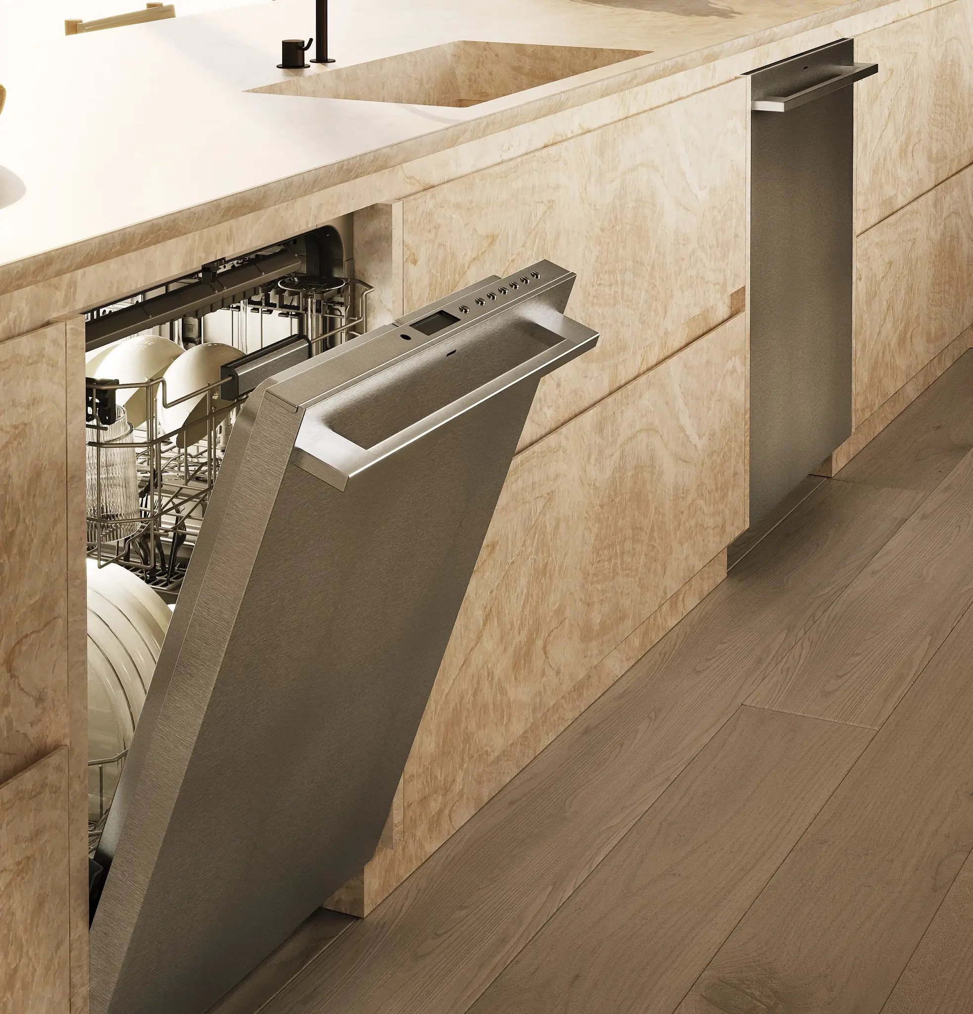 Monogram 985 Series Stainless Steel 24" Built In Dishwasher Monogram 985 Series Stainless Steel 24" Built In Dishwasher