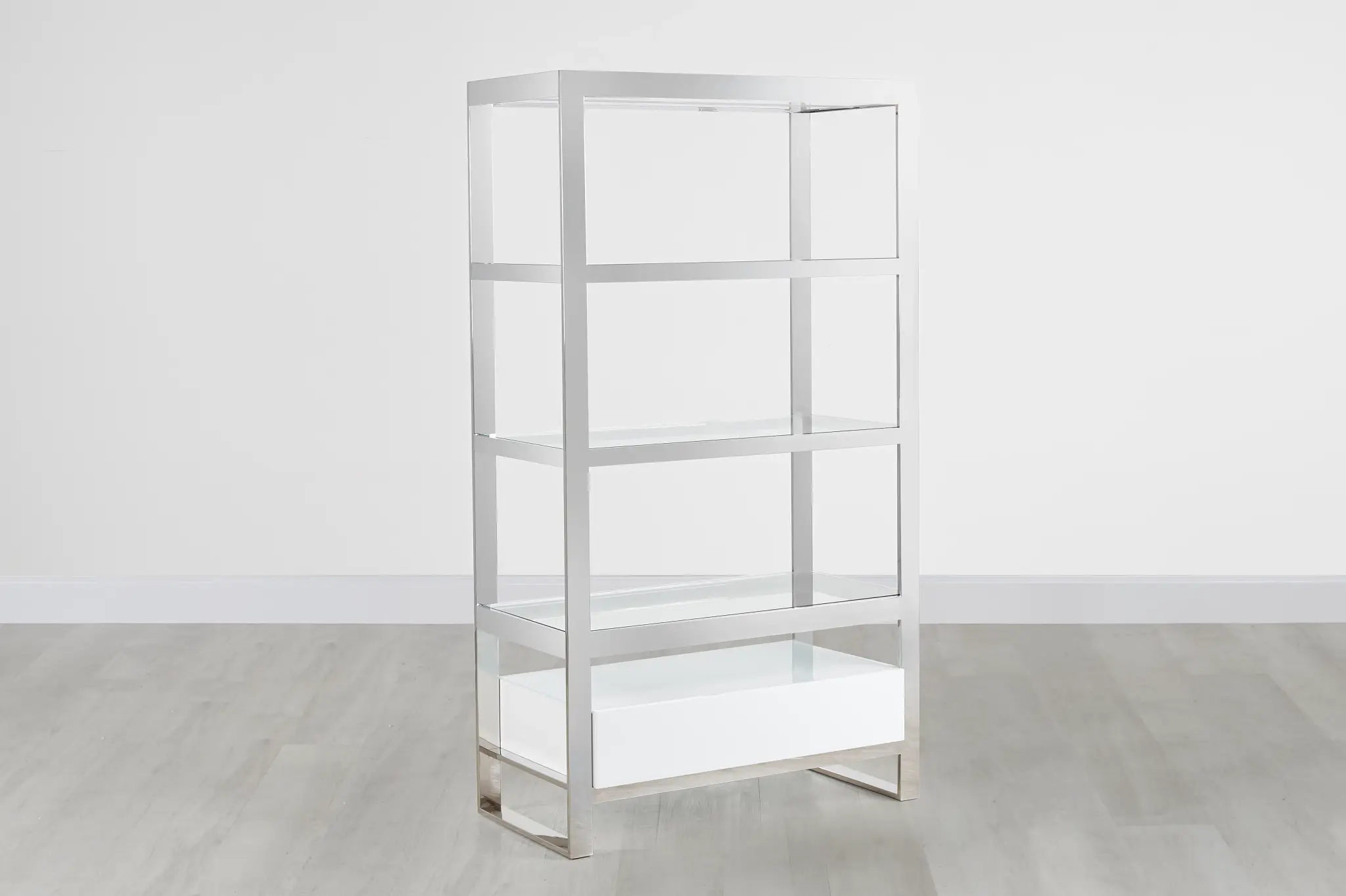 Miami White Open Bookcase Miami White Open Bookcase