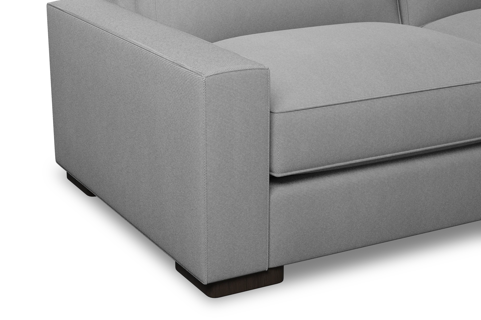 Edgewater Delray Light Gray 84" Sofa W/ 2 Cushions