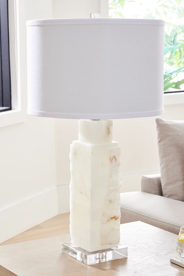 Presidio Light Beige Table Lamp