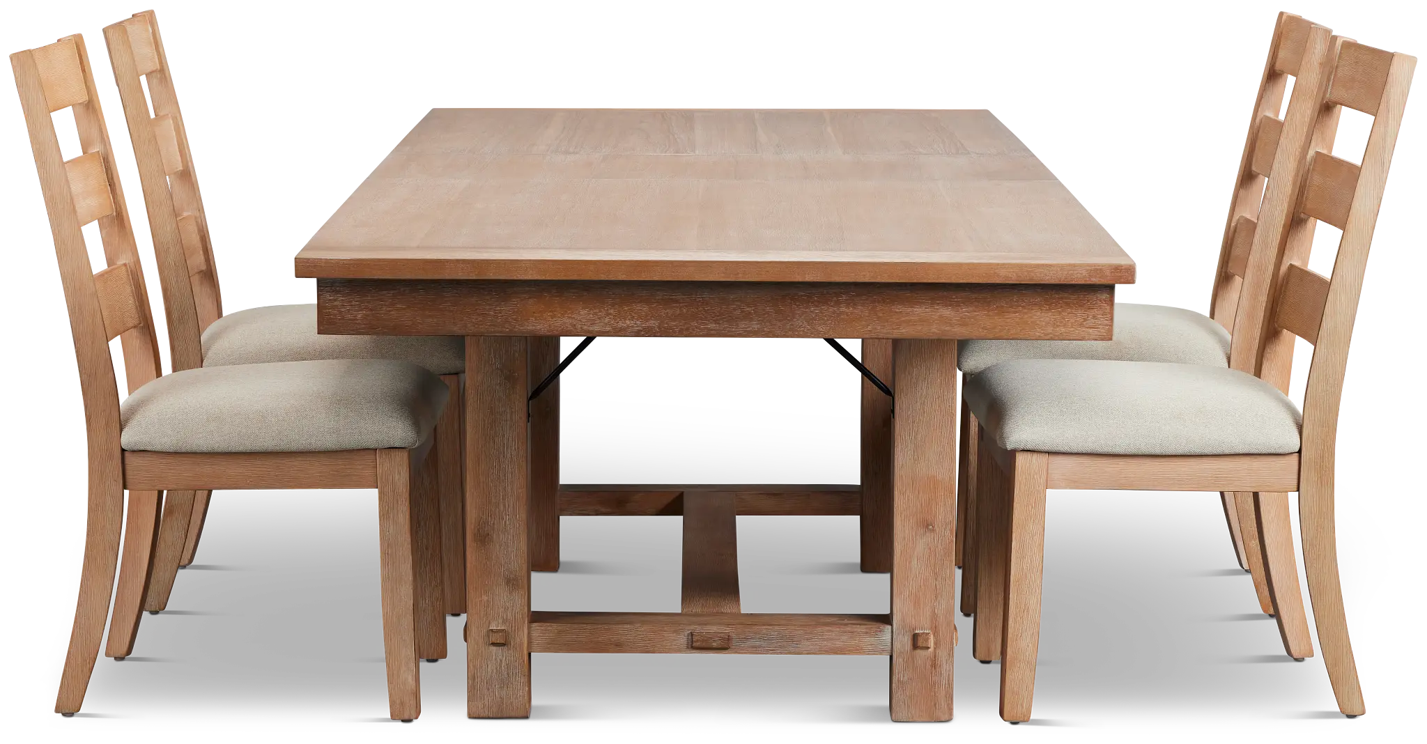 Park City Light Tone Rectangular Table & 4 Wood Chairs Park City Light Tone Rectangular Table & 4 Wood Chairs
