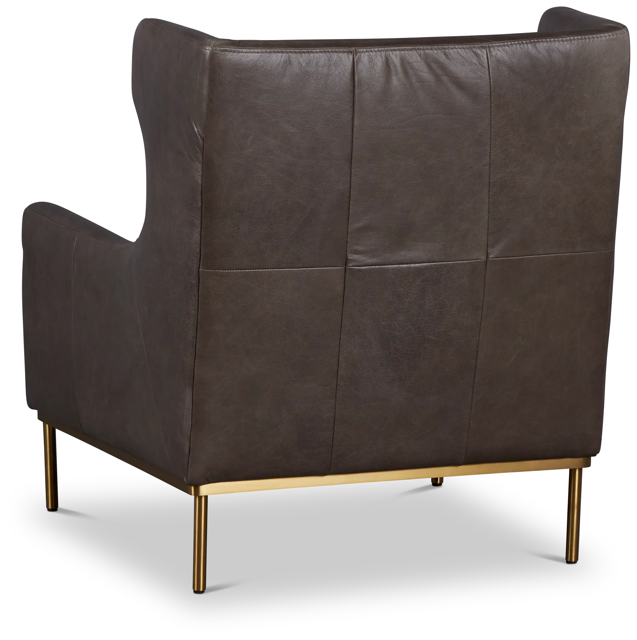 Cassian Dark Gray Leather Accent Chair Cassian Dark Gray Leather Accent Chair