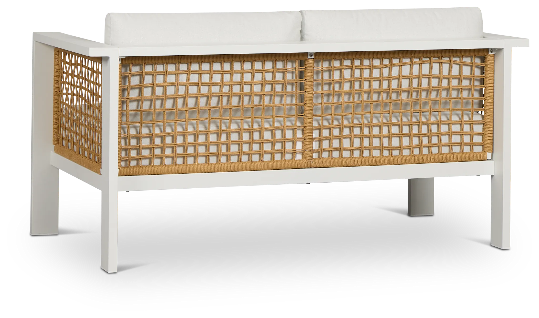 Sunrise White Loveseat