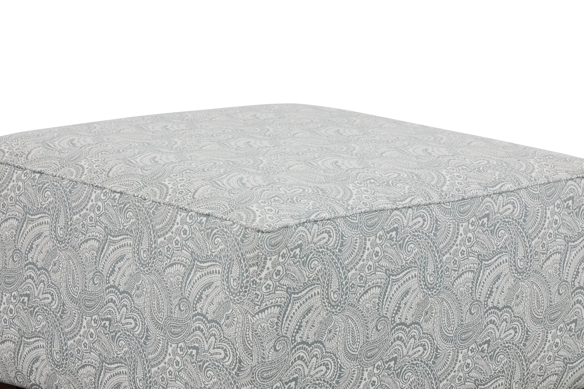 Venezia Blue Fabric Cocktail Ottoman