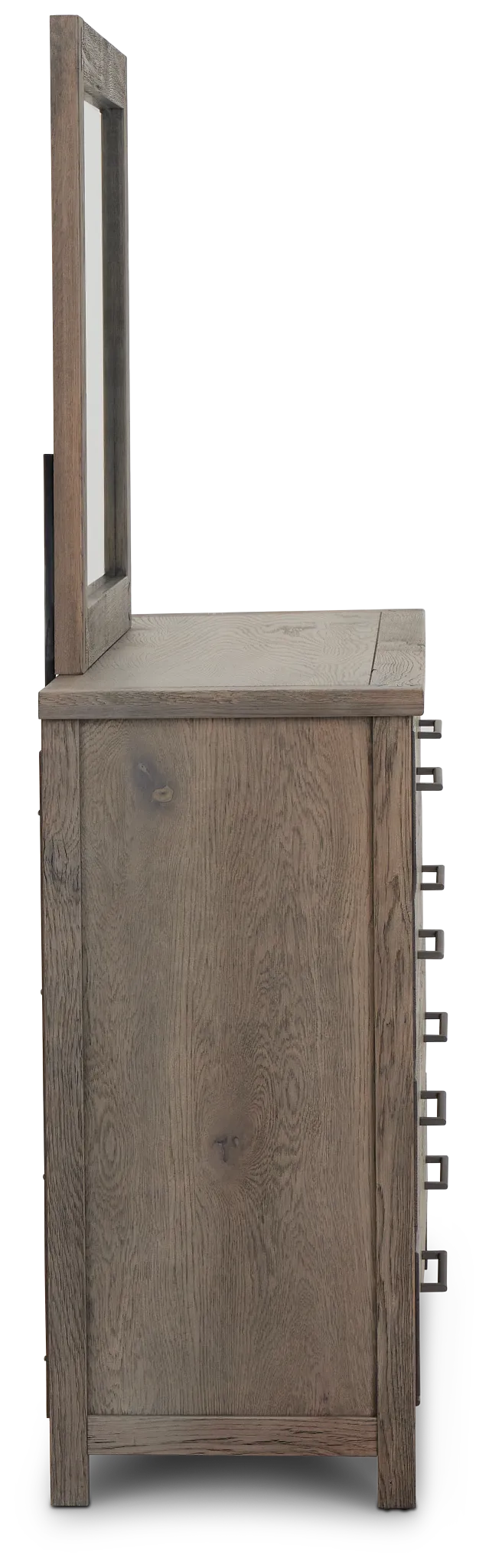 Salt Lake Gray Dresser & Mirror