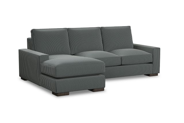 Edgewater Lucy Navy Left Chaise Sectional
