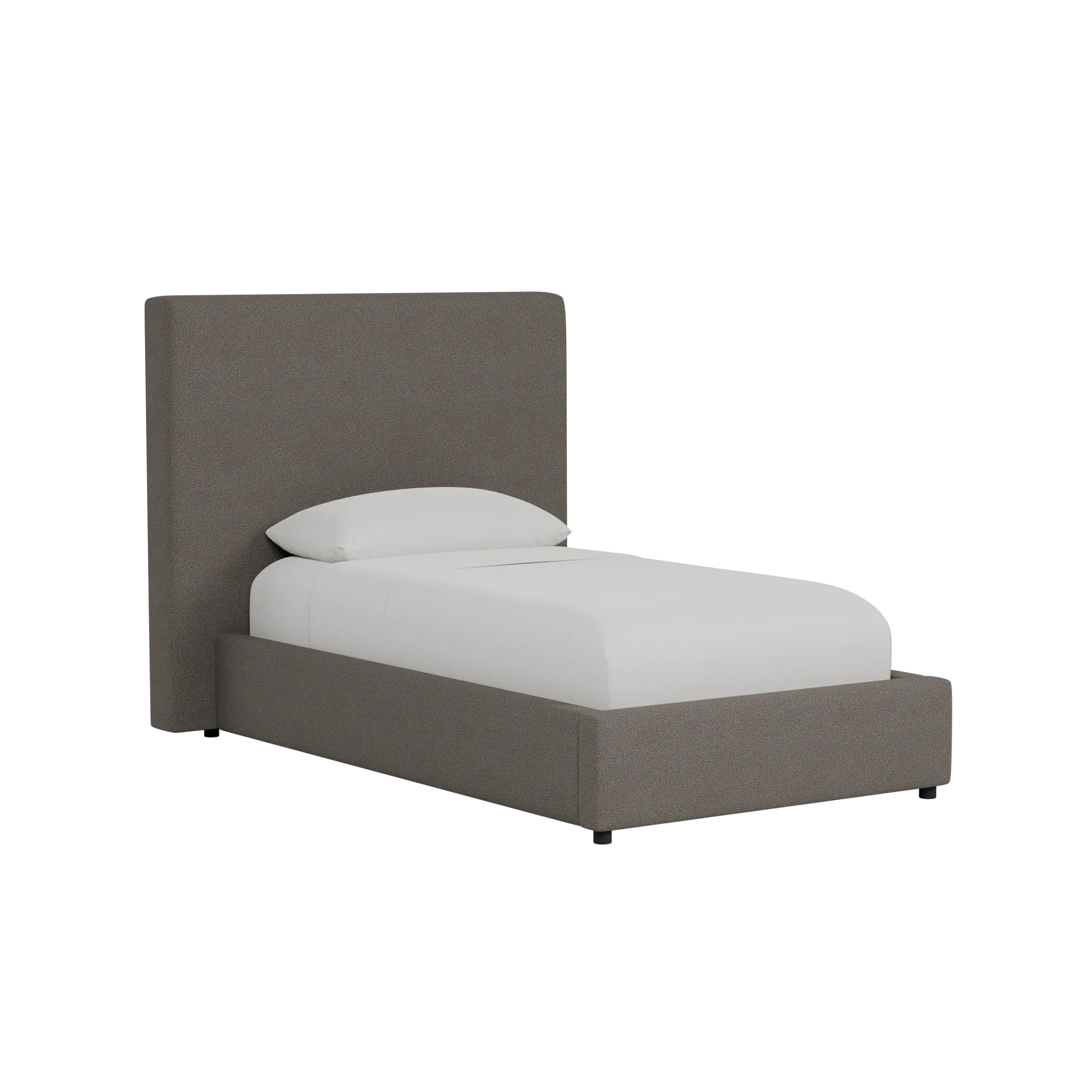 Grayton Elite Dark Gray 54" Upholstered Platform Bed