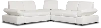 Eden White Micro Small Two-arm Sectional