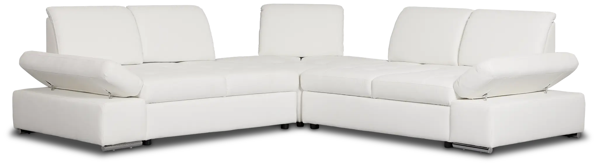 Eden White Micro Small Two-arm Sectional Eden White Micro Small Two-arm Sectional