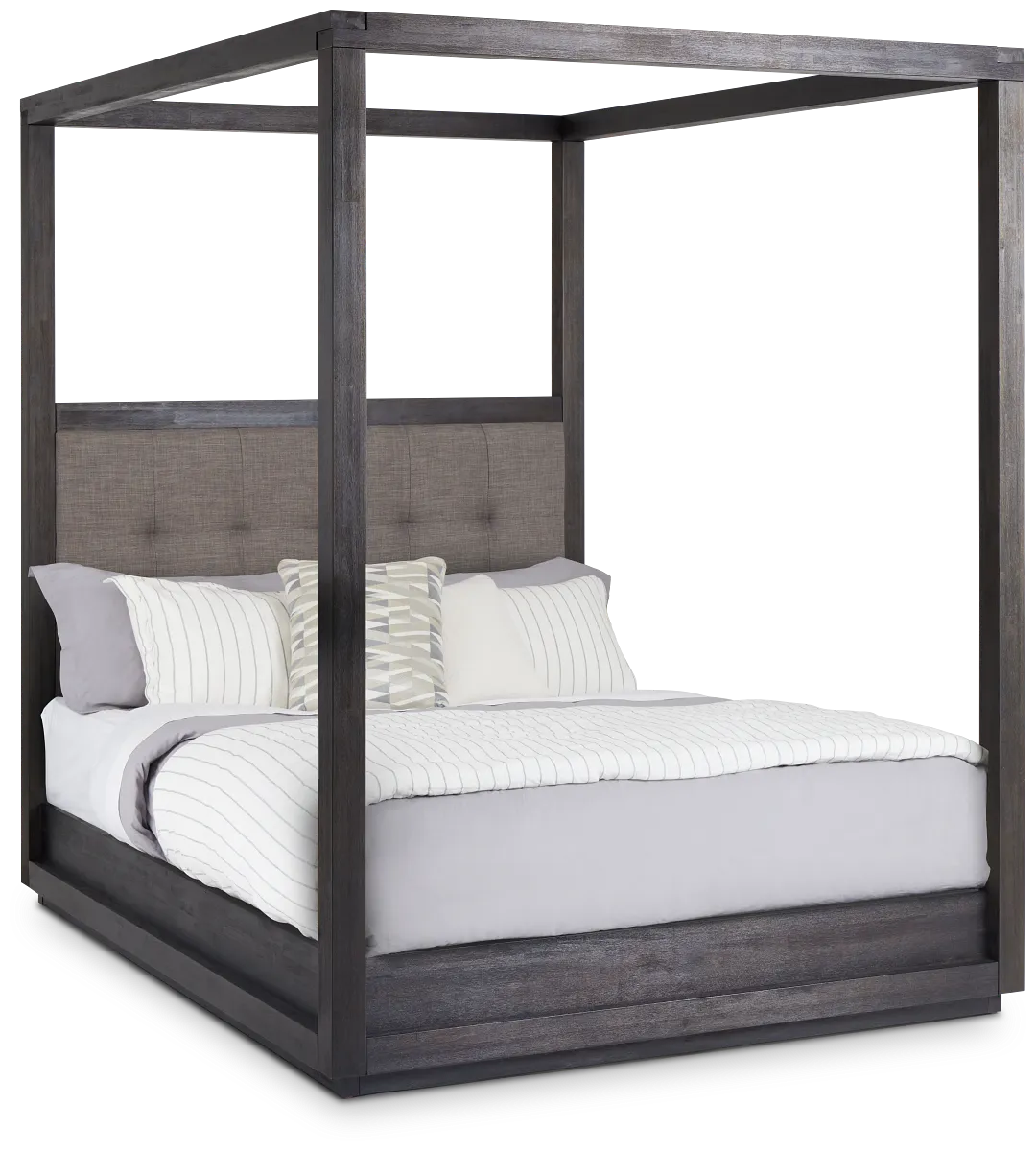 Madden Gray Uph Canopy Bed