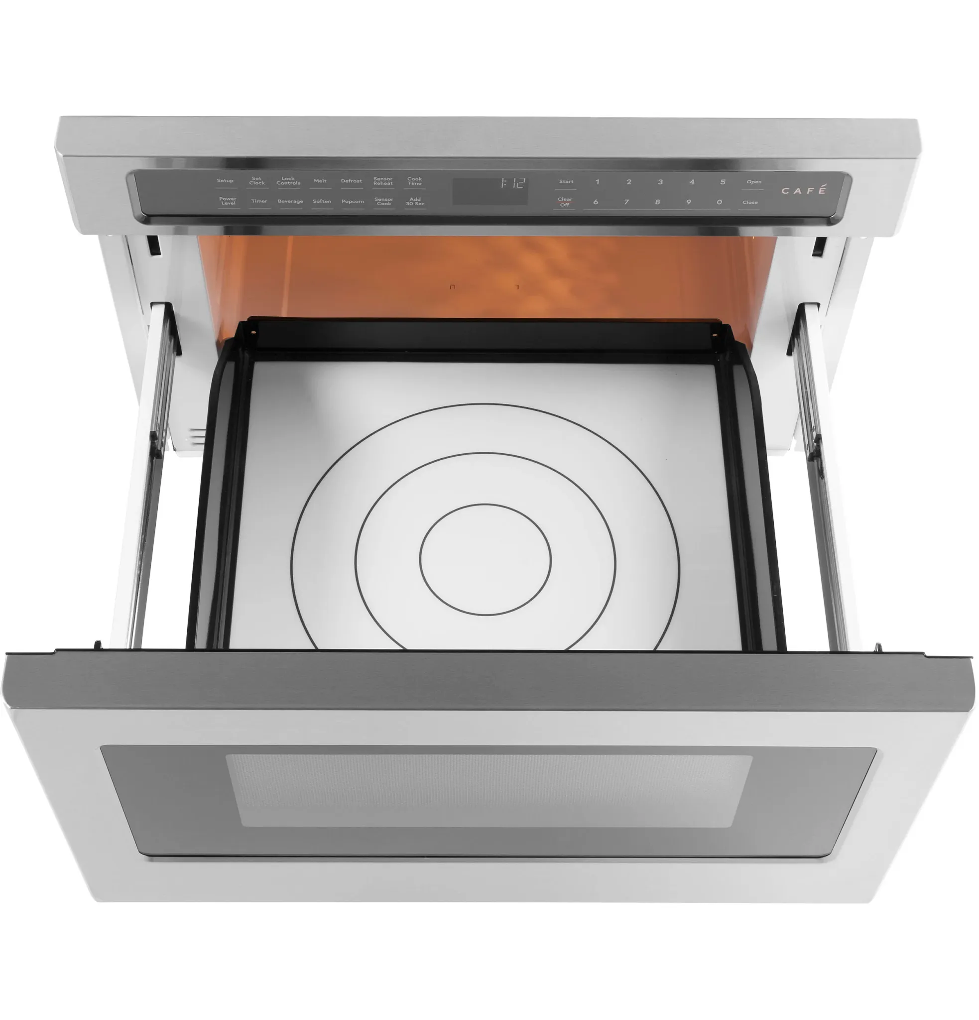 Cafe 112 Series Stainless Steel Built-in Microwave
