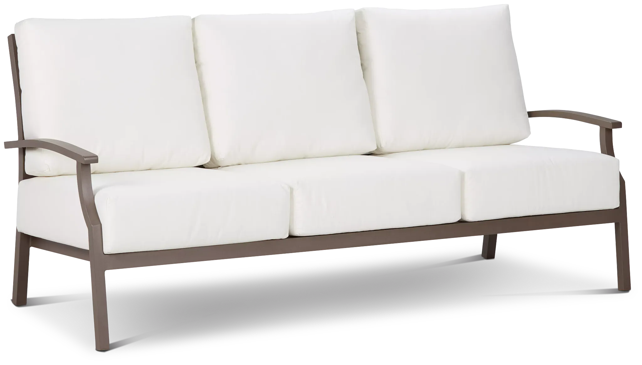 Raleigh White Aluminum Sofa