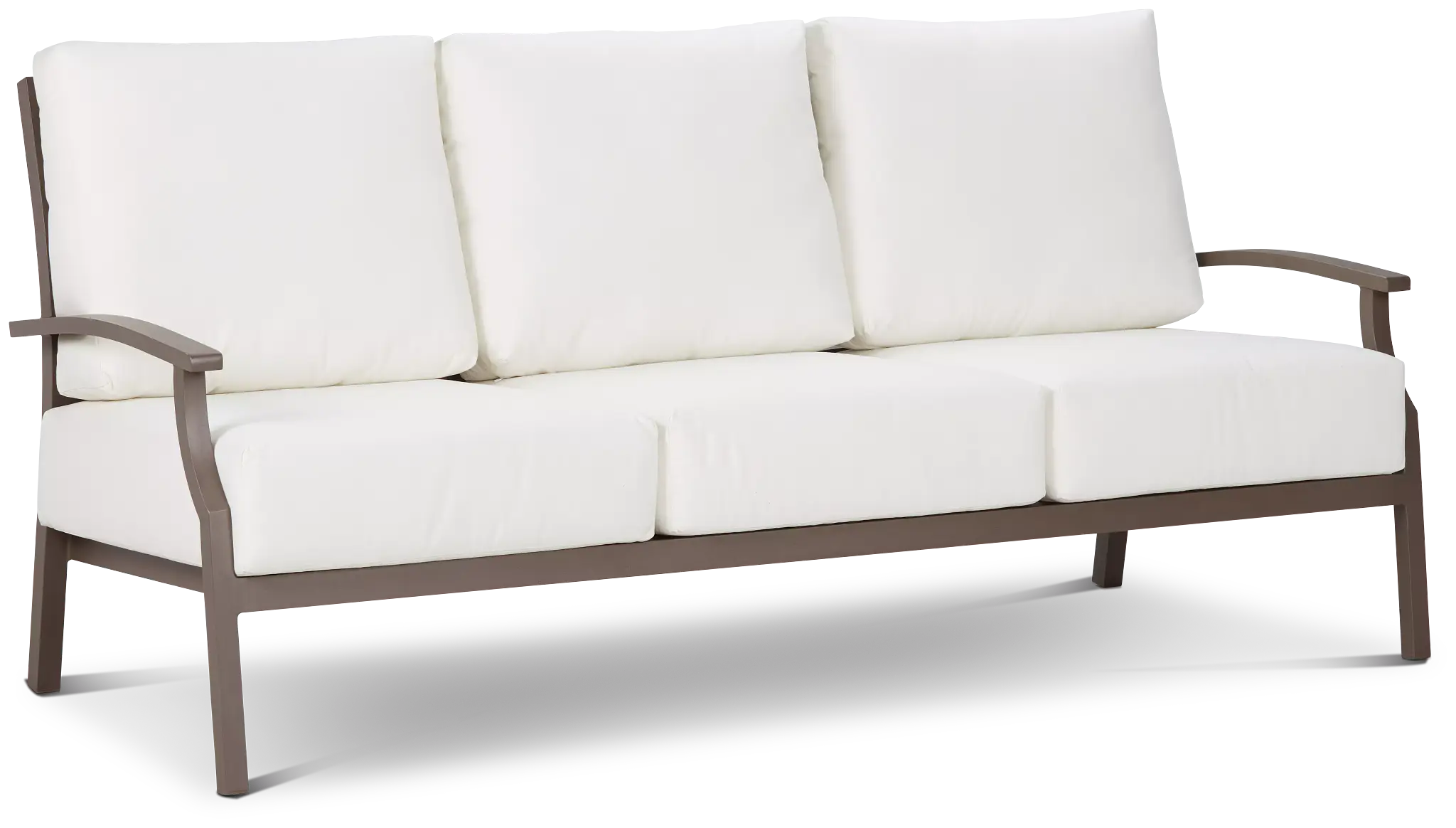 Raleigh White Aluminum Sofa Raleigh White Aluminum Sofa