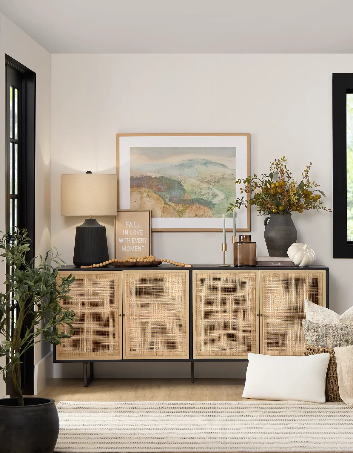 Malibu Black Credenza