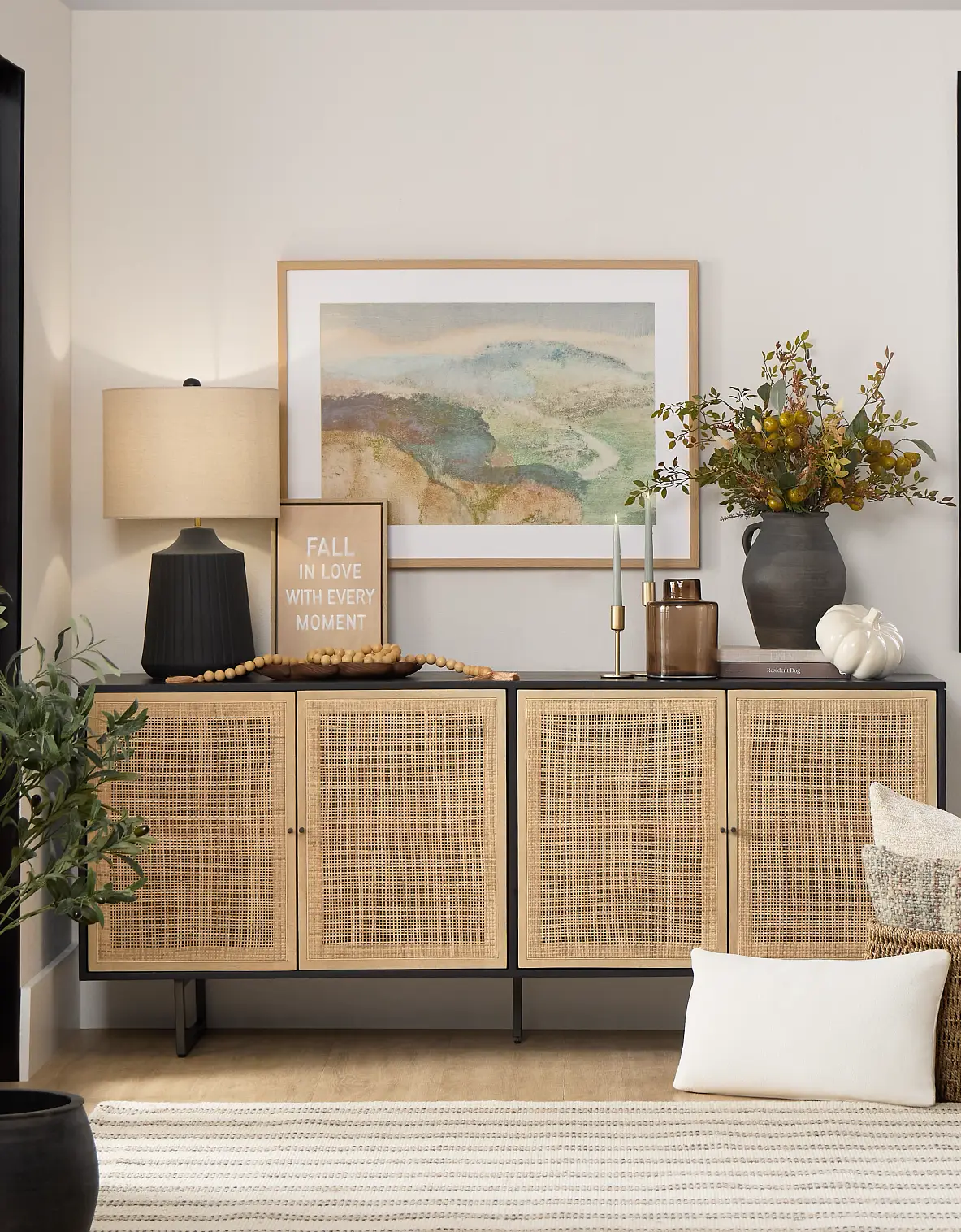 Malibu Black Credenza Malibu Black Credenza