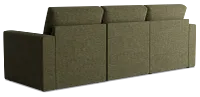 Citymod Green Fabric Small Left Chaise Sectional