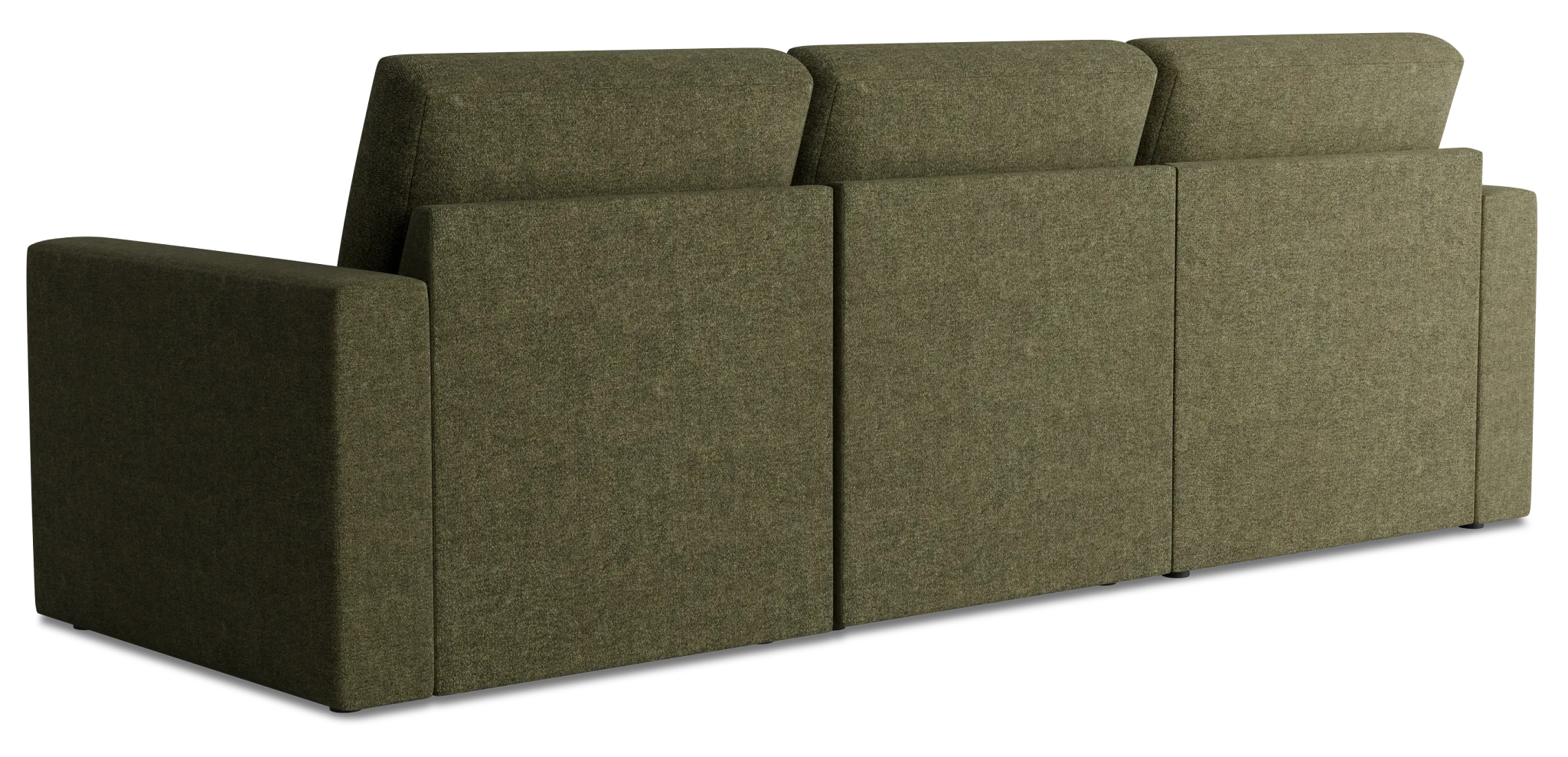 Citymod Green Fabric Small Left Chaise Sectional