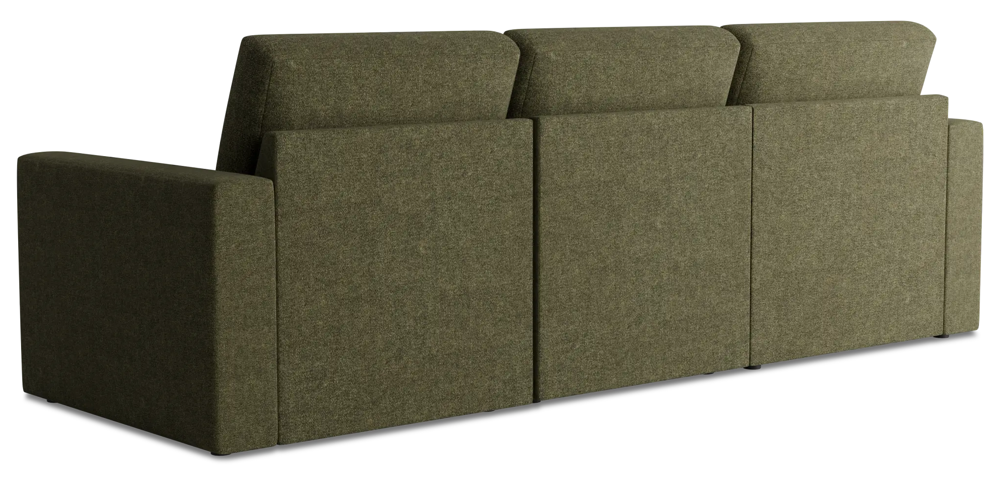 Citymod Green Fabric Small Left Chaise Sectional Citymod Green Fabric Small Left Chaise Sectional