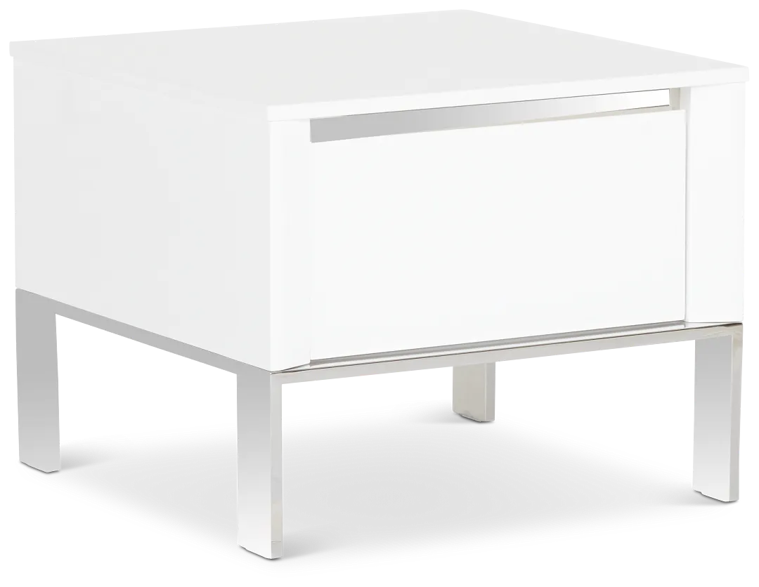 Vancouver White Square End Table
