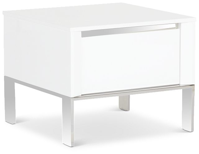 Vancouver White Square End Table (2)