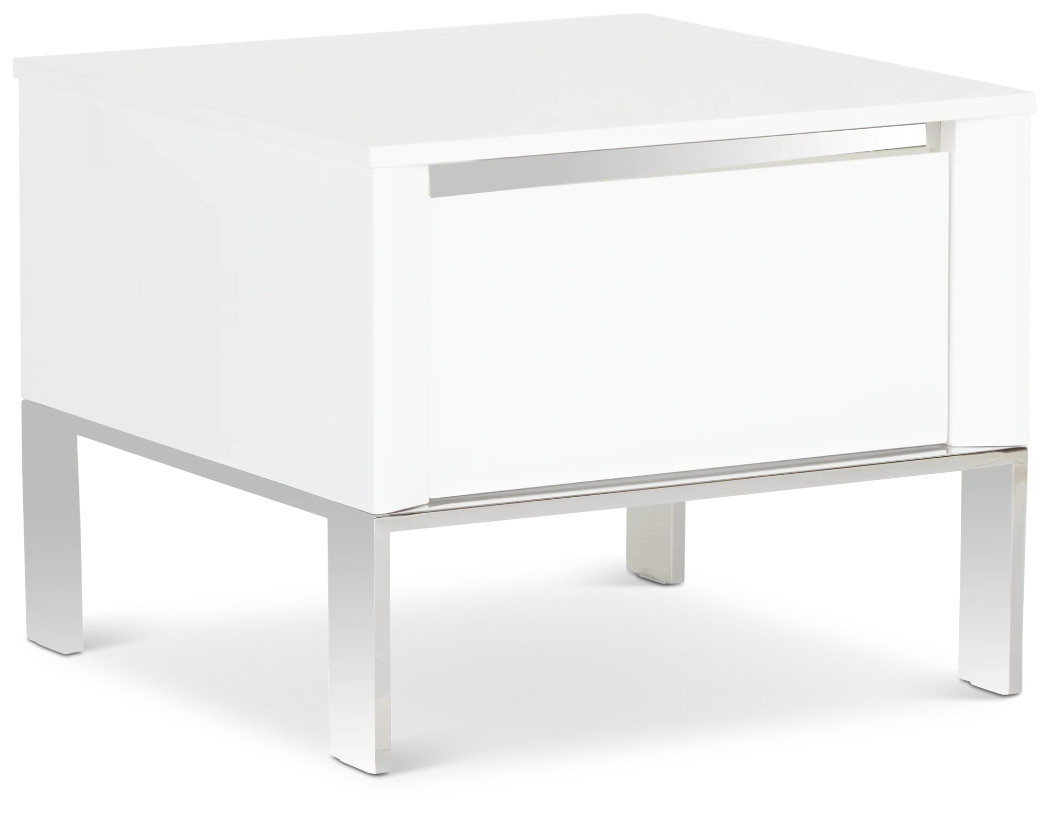 Vancouver White Square End Table