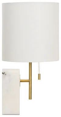 Aria White Marble Table Lamp