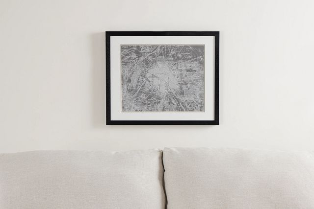 Atlas Gray Framed Wall Art