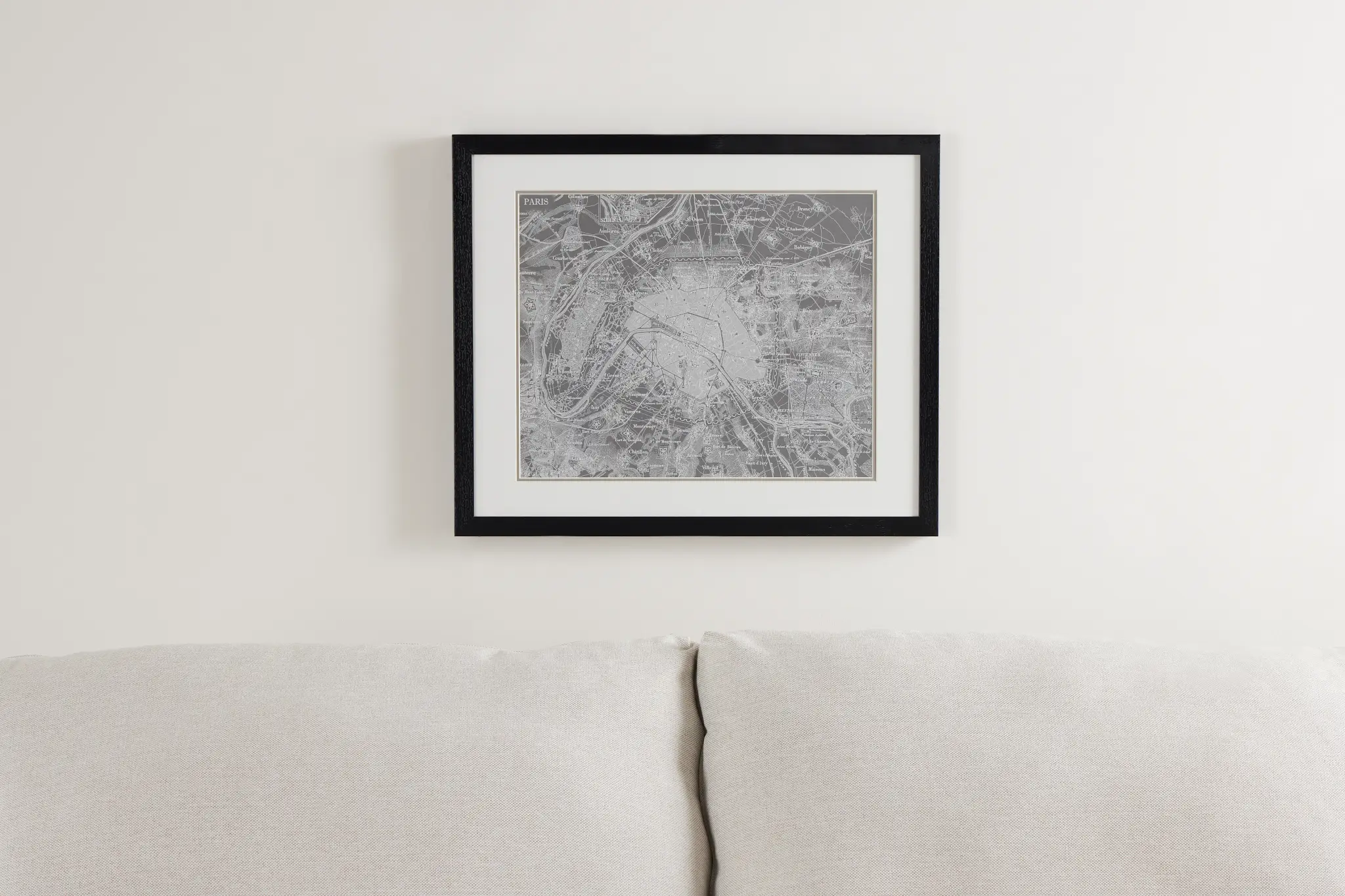 Atlas Gray Framed Wall Art Atlas Gray Framed Wall Art