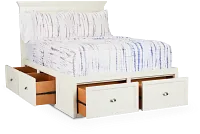 Spencer Ivory 6-drawer Platform Storage Bed