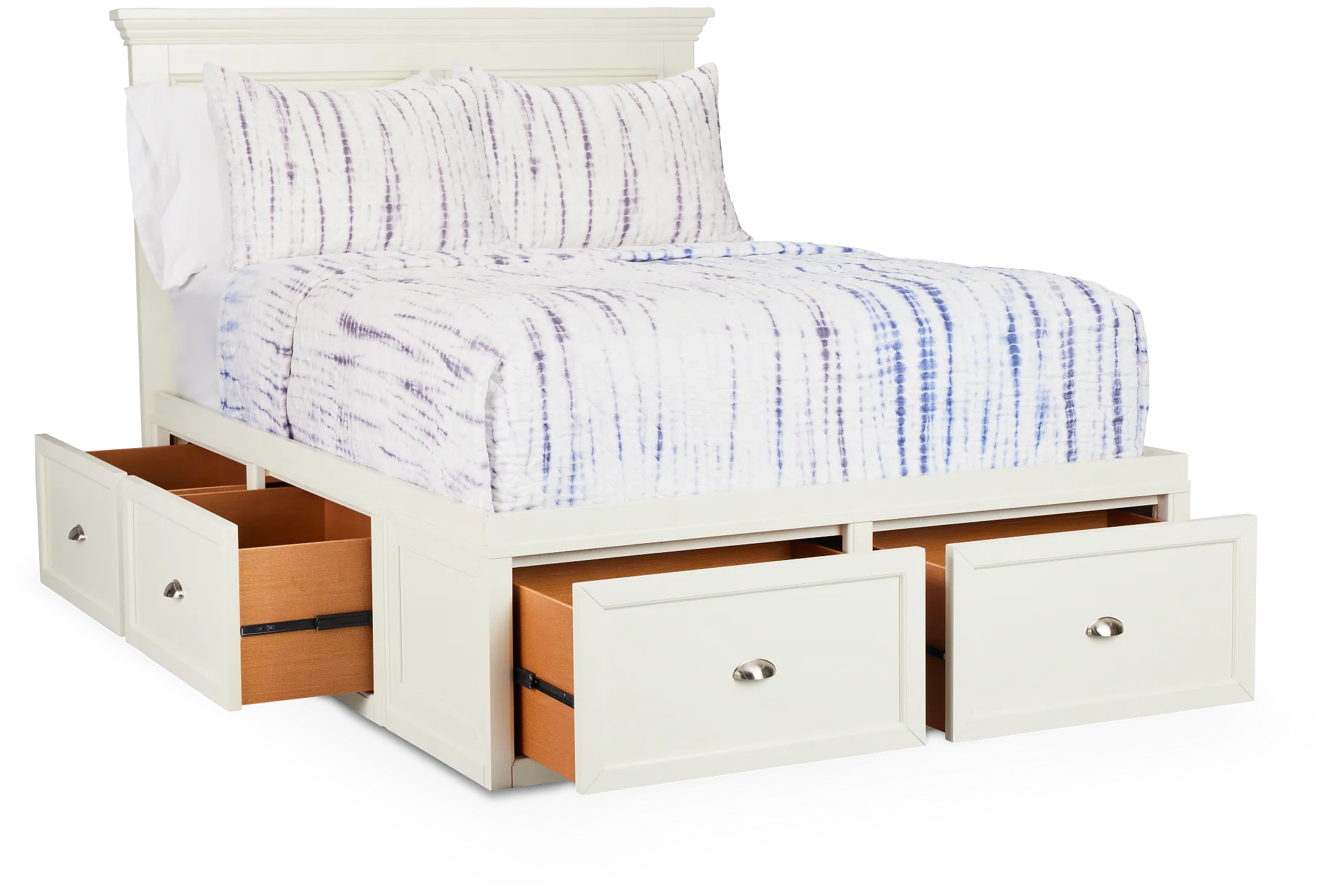 Spencer Ivory 6-drawer Platform Storage Bed