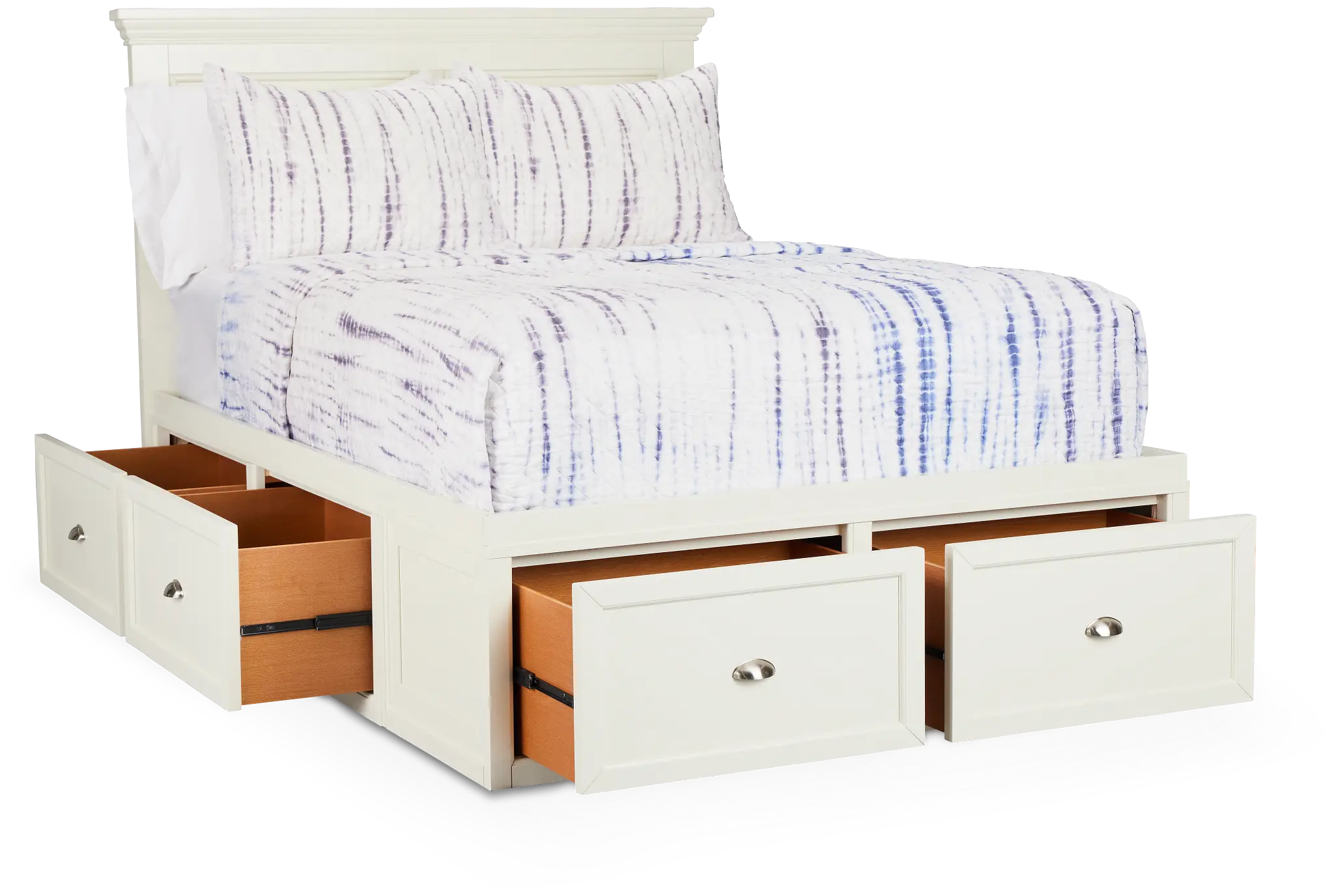 Spencer Ivory 6-drawer Platform Storage Bed Spencer Ivory 6-drawer Platform Storage Bed