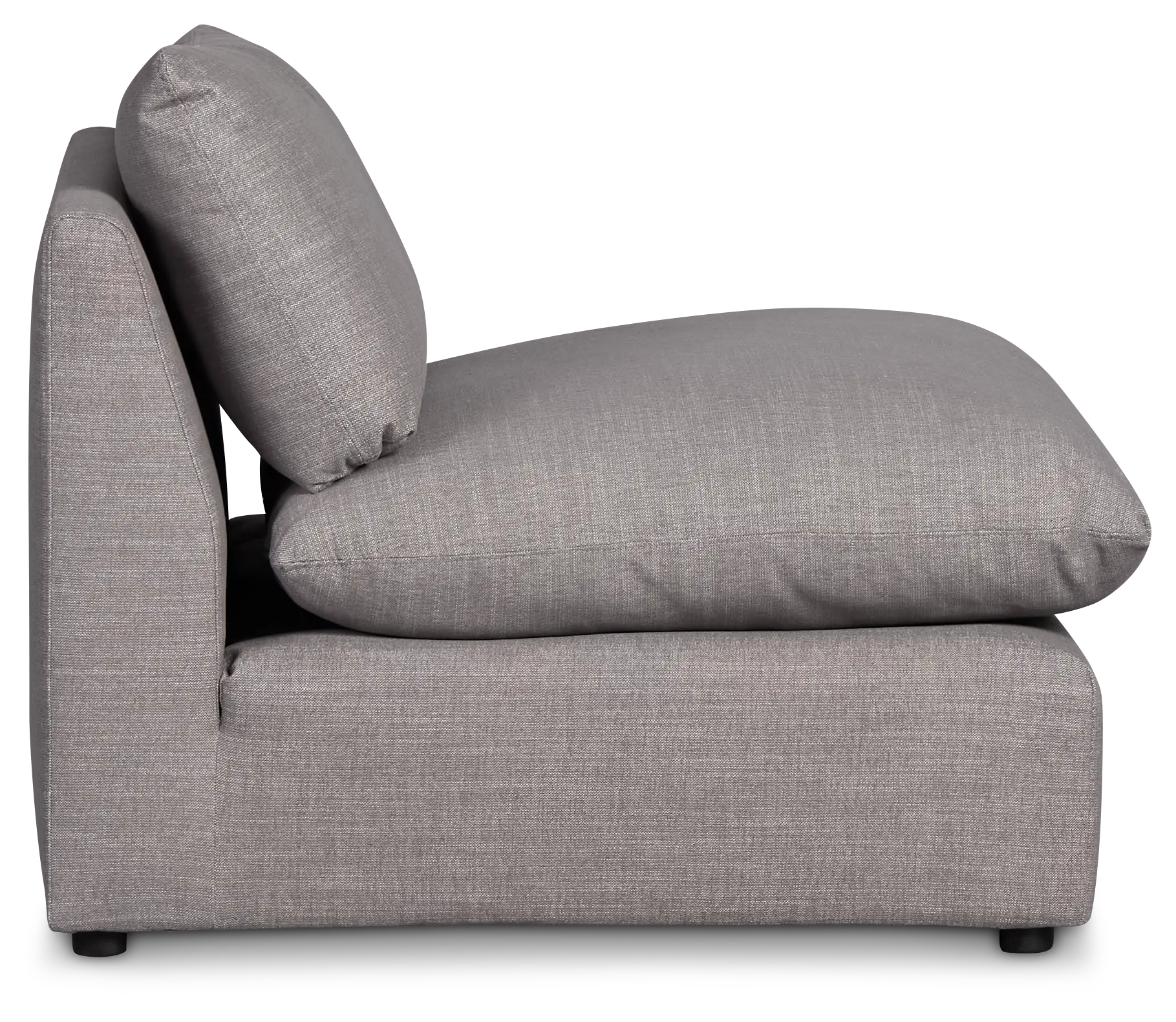 Serena Gray Fabric Armless Chair Serena Gray Fabric Armless Chair