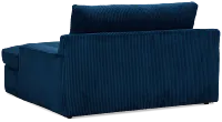 Charlie Dark Blue Fabric Chaise