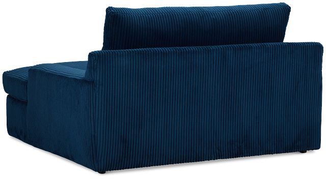 Charlie Dark Blue Fabric Chaise