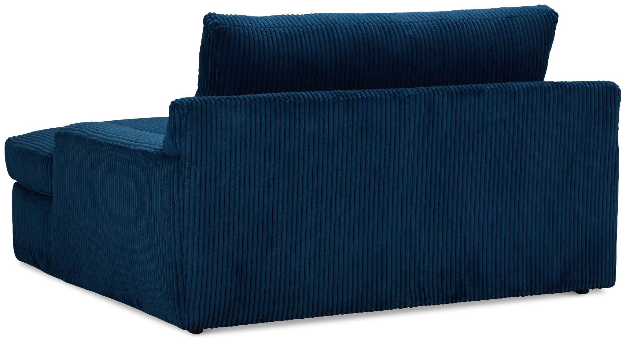 Charlie Dark Blue Fabric Chaise