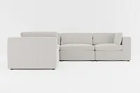 Destin Lucy Light Beige Fabric 5-piece Modular Sectional