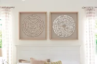 Sierra White Framed Wall Art