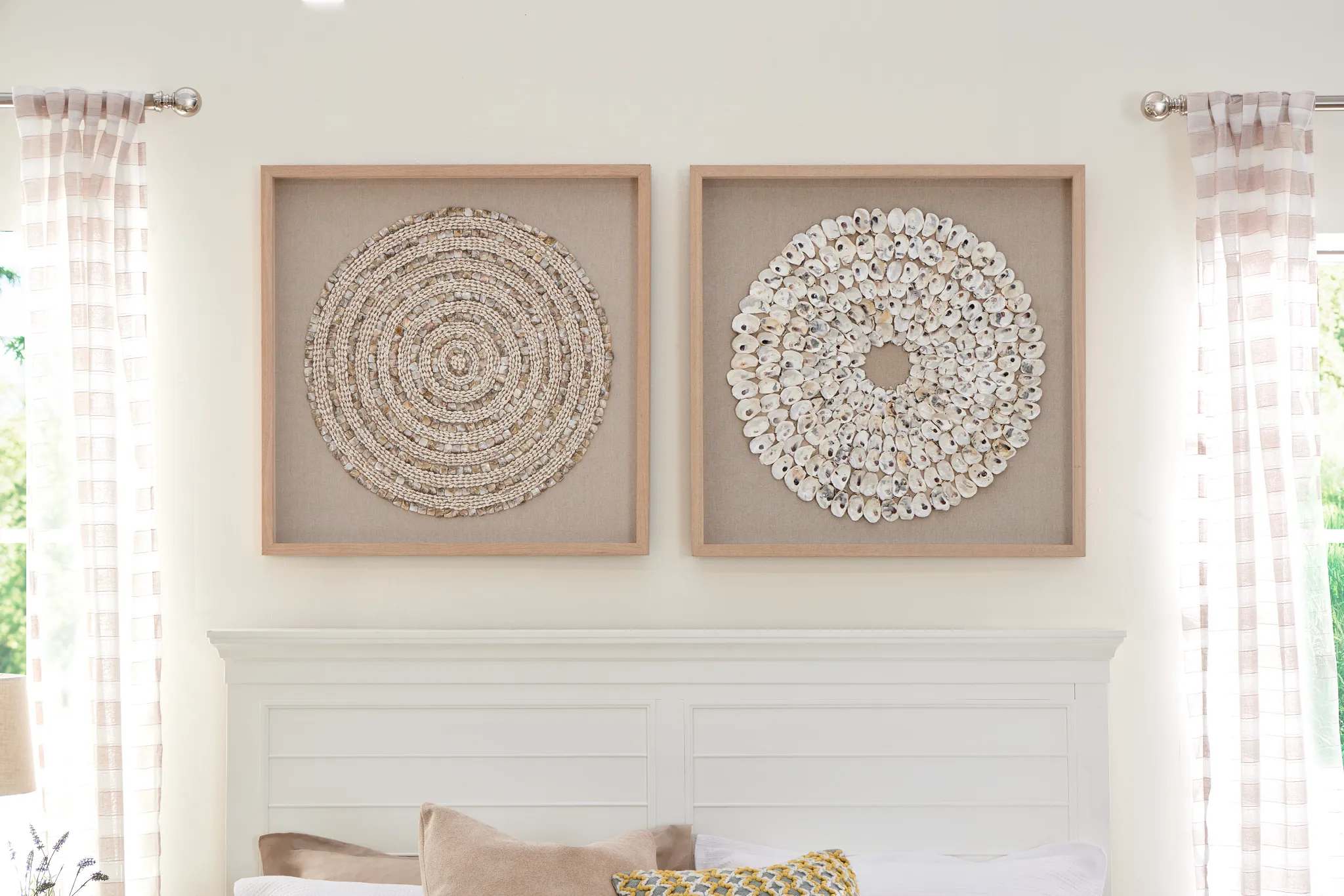 Sierra White Framed Wall Art