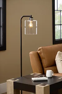 Maxwell Black Metal Floor Lamp