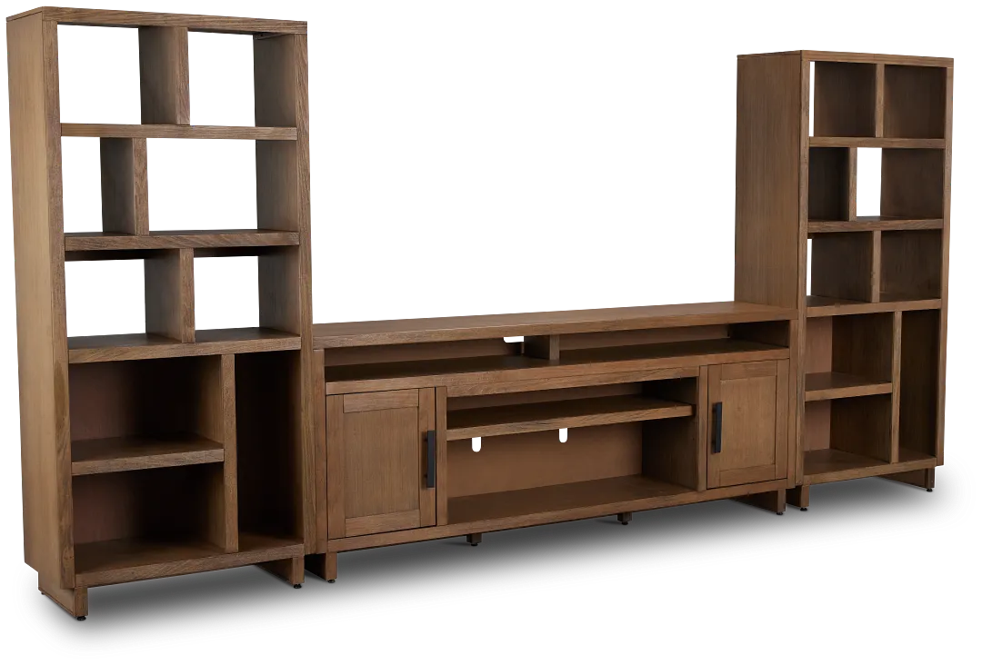 Richmond Light Tone 80" Open Pier Entertainment Wall