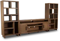 Richmond Light Tone 80" Open Pier Entertainment Wall