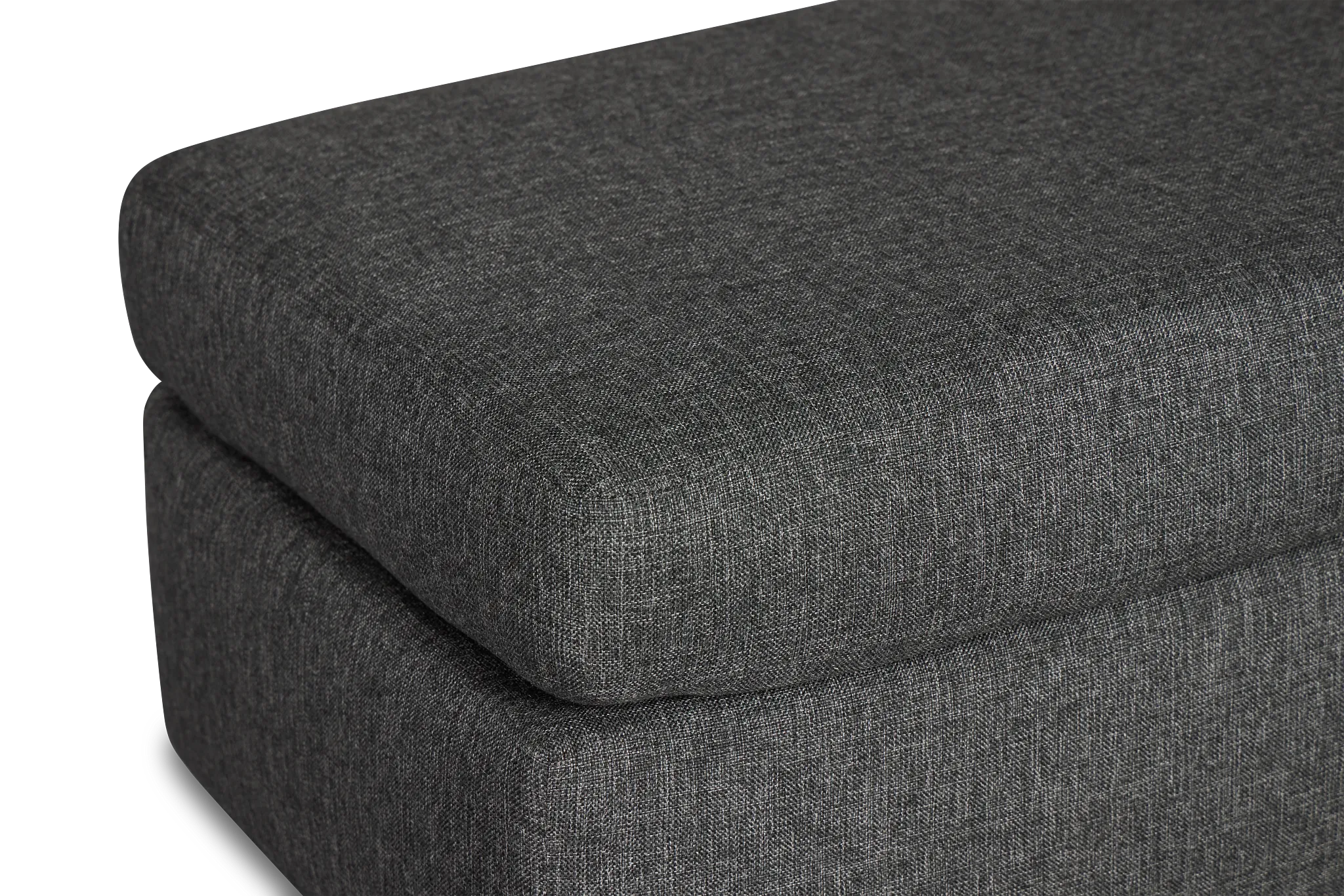 Brantley Dark Gray Fabric Ottoman