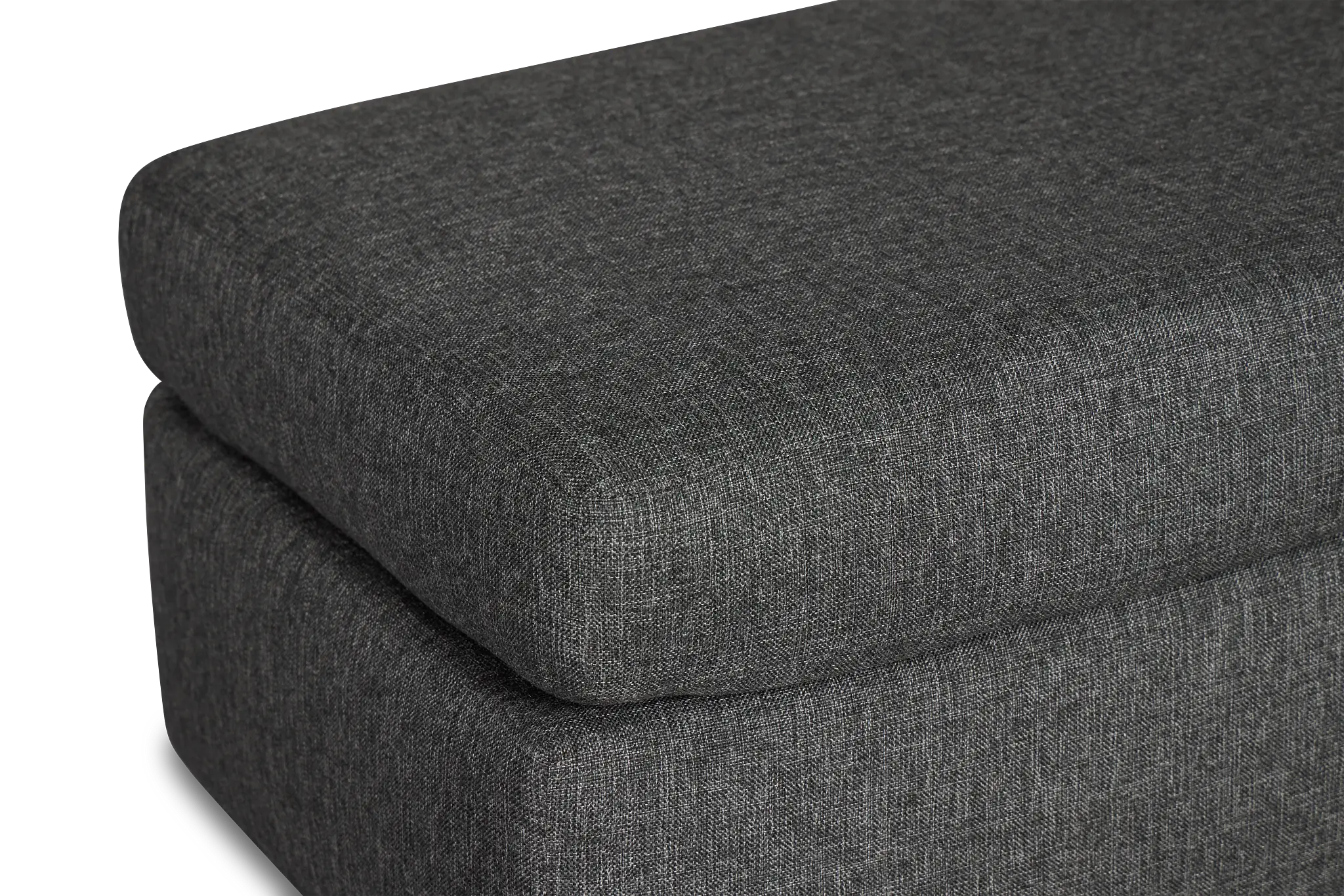 Brantley Dark Gray Fabric Ottoman Brantley Dark Gray Fabric Ottoman
