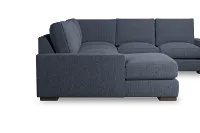 Edgewater Maguire Blue Medium Left Chaise Sectional